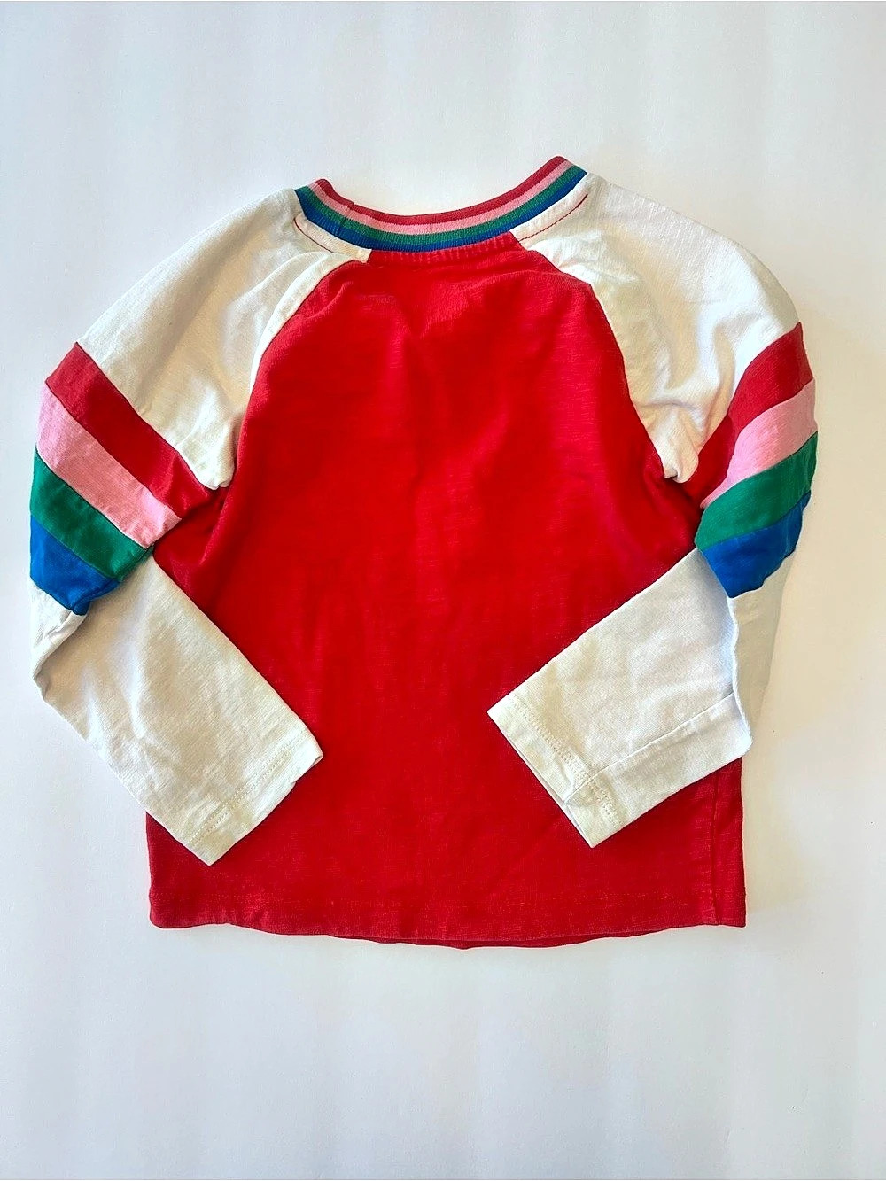 Boden Girls Size 4-5Y Color Block Long Sleeve Tee